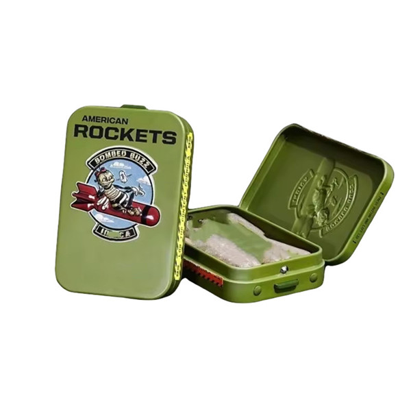 Certificated Airtight Child Resistant Packaging Child Proof Custom Digital Printed Cr Tin Box Metal Child Resistant Tin Case