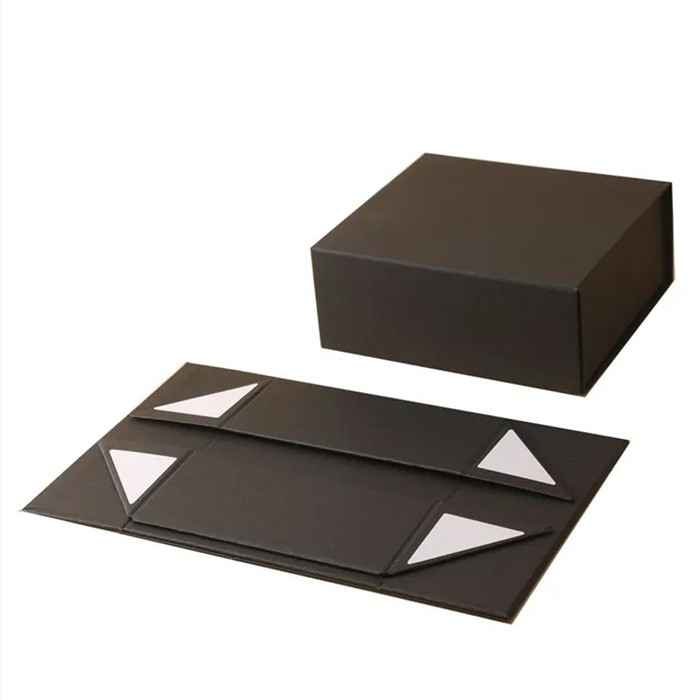  Custom Luxury Magnet Paper Boxes Foldable Floding Black Magnetic Cardboard Gift Packaging Box with Magnetic Lid