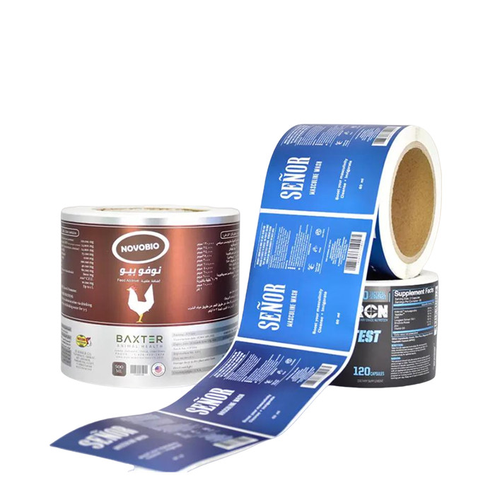 Waterproof Silver Foil Label Sticker Bottle Custom Label Product Stickers
