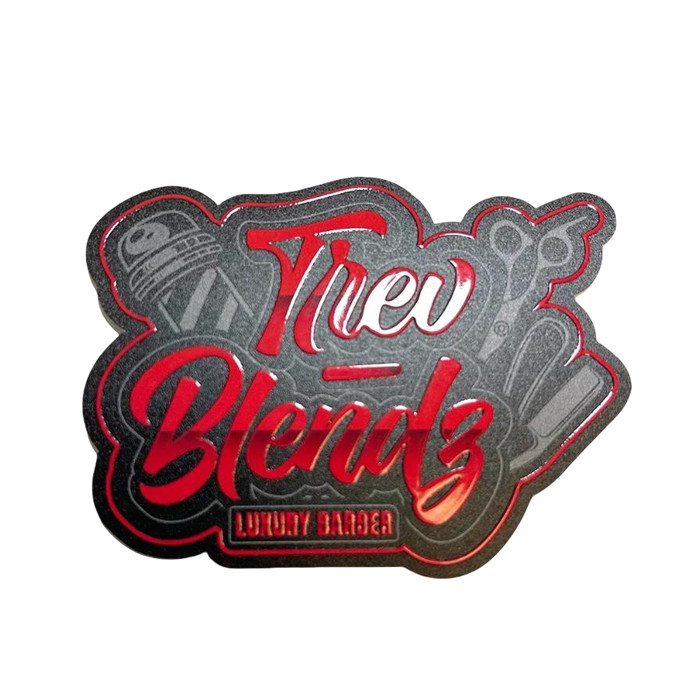 Custom Logo Die Cut Vinyl Waterproof Glossy Raised Spot Uv Stickers Oil-Proof for Jar