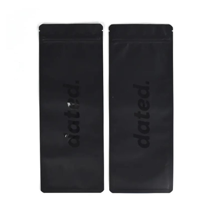 Custom Printed Heat Seal Food Grade Packaging Bag Glossy and Matte Finish UV Effect Flat Pouch Zipper Mylar Bags