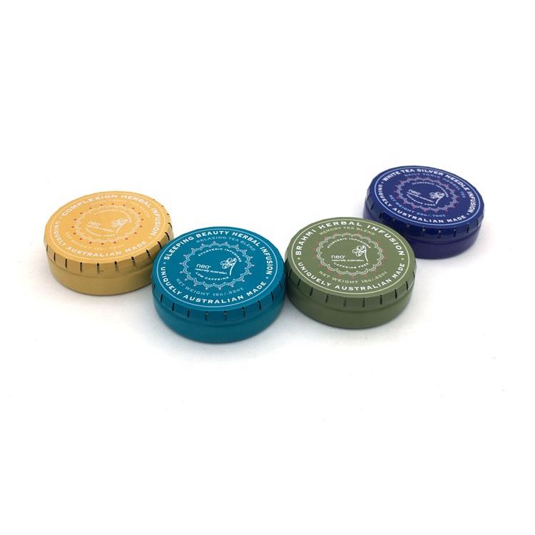 Portable Click Clack Candy Packaging Mint Tin Box with Environment-friendly Color