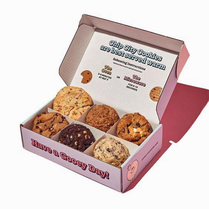 Best Selling Wholesale Pink Cookie Packaging Luxury Cake Bread Donuts Sushi Pastry Snack Bakery Paper Packing Box with Inserts