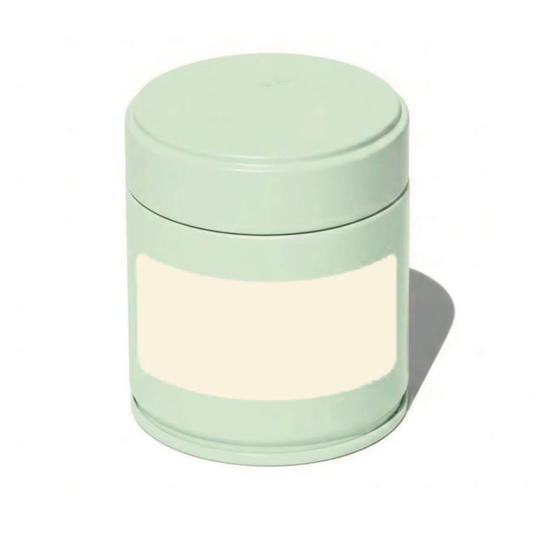 Luxury 30g 40g Organic Pure Matcha Tin Can Airtight Canister for Tea and Coffee Metal Ring Pull Silver Caddy for Food Storage