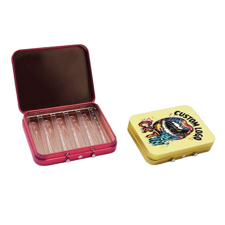 Empty Tin Box for Mint Candies Gummy Pins Small Items Recyclable Custom Print Food Safe Small Tin with childproof lid