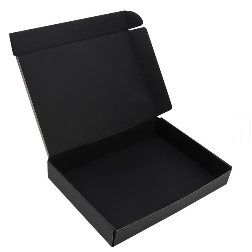 Custom Black Mailer Boxes Wholesale Corrugated Cardboard Shipping Boxes